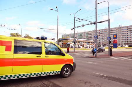 Ambulance in traffic