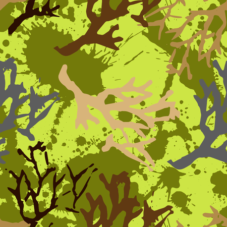 Seamless botanic pattern.のイラスト素材