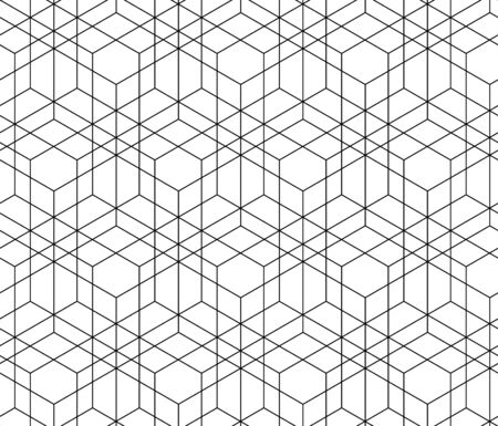 Abstract cubes for wallpaper design. Creative vector element. Vector outline illustration. Seamless pattern tile. Graphic design geometric shape.のイラスト素材