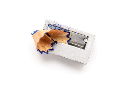 A sharpener on white backgroundの写真素材