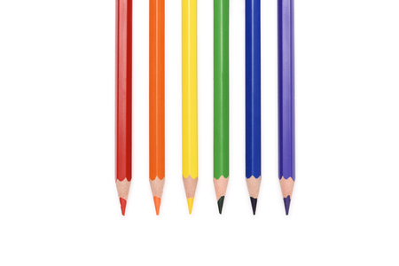 Some objects making LGBT flagの写真素材