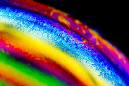 Close up macro shot of soap bubbleの写真素材