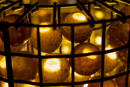 Glass ball lamp with light effect