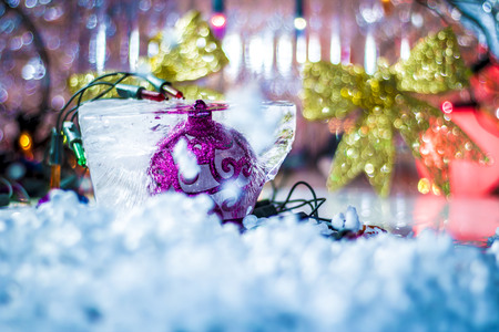Frozen Christmas Ornamentsの写真素材