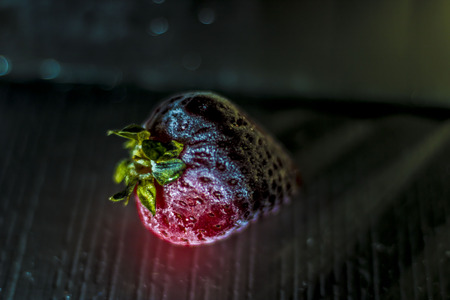 Frozen strawberriesの写真素材