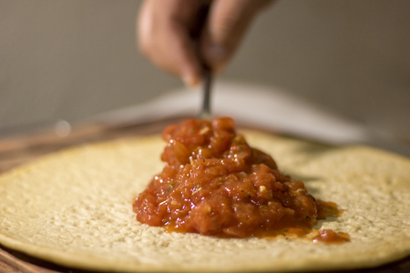 Homemade Pizzaの写真素材