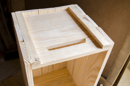 Manufacture of wooden cratesの写真素材