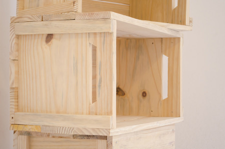 Manufacture of wooden cratesの写真素材