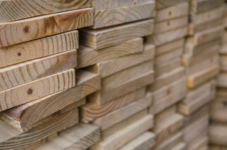 Wood and patchwork in the factoryの写真素材