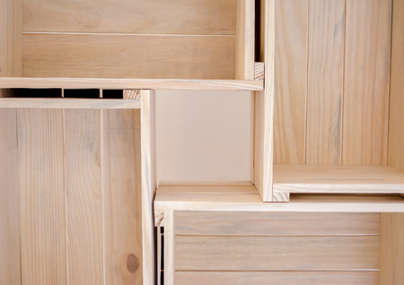 Manufacture of wooden cratesの写真素材