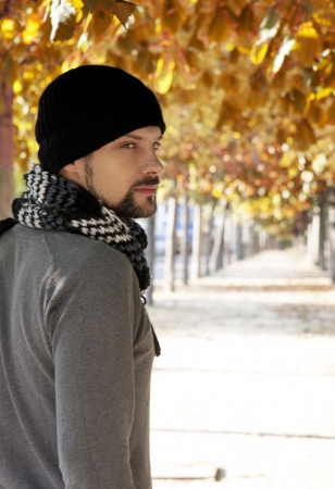 autumn manの写真素材