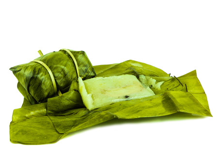 Thai Sweets bunch of mush with banana fillingの写真素材