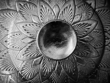 The art and pattern of carving silverware.の写真素材