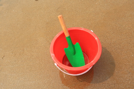 Closeup of bucketの写真素材