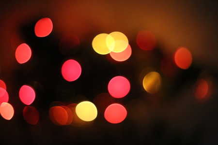 circle bokeh lights backgroundの写真素材