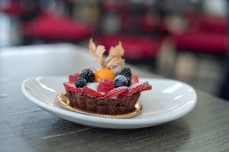 Fruit vegan dessertの写真素材