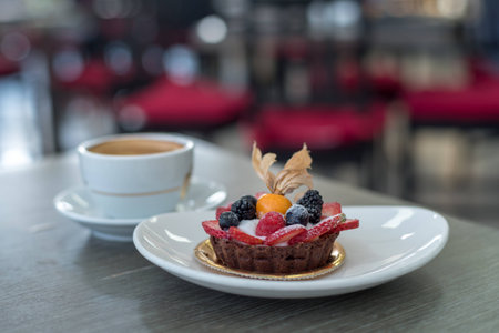 Coffee and dessertの写真素材