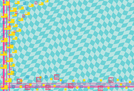  Blue background with squares  Abstract background  のイラスト素材