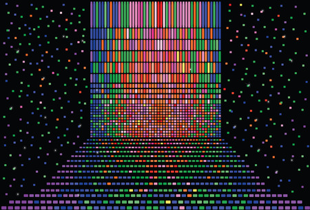 76 	black background in disco style のイラスト素材