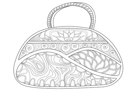Bag for coloringのイラスト素材