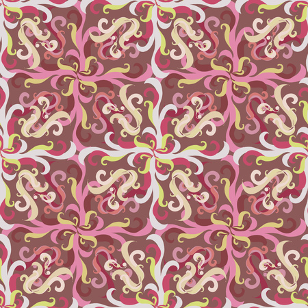 Seamless pattern. brown background.のイラスト素材