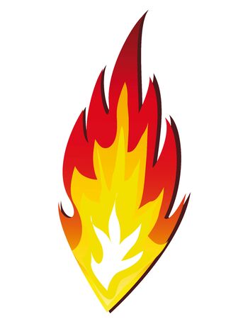 Icons of fire. Isolated image on a white background.のイラスト素材