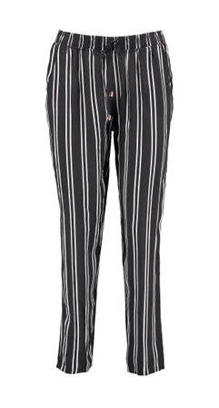 Striped summer pants with a drawstring. Isolated image on a white background.の写真素材