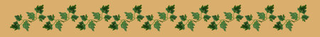 Yellow border with green parsley. Food decoration.の写真素材