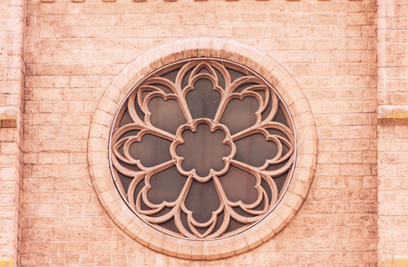 Ornament beautiful old Roman Catholic churchの写真素材