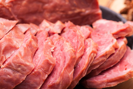 a plate of beef