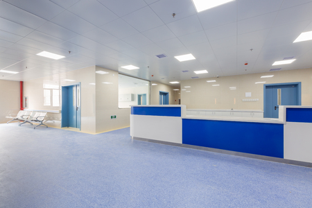 Hospital corridorのeditorial素材