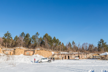 Winter forestのeditorial素材