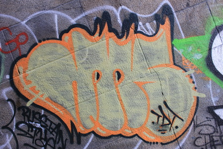 Graffiti Art at Manhattan Bridge, New Yorkのeditorial素材