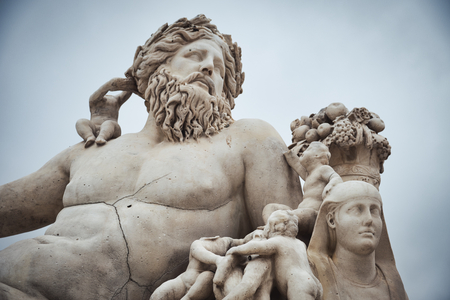 Photo of sculpture at the tuileries garden in Parisの写真素材