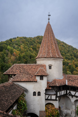 Photo of the Bran Castle on Transylvania, Romania. Taken on October 13th, 2024.の写真素材