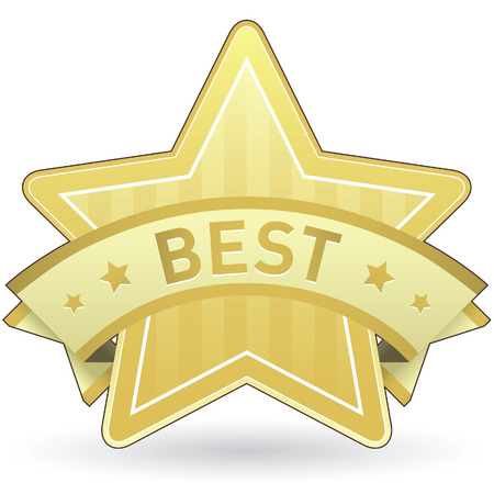 Best package label sticker for food items, services and productsのイラスト素材
