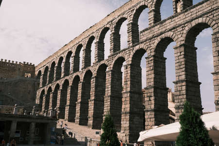 The Aqueduct of Segovia: one of the best-preserved elevated Roman aqueducts and the foremost symbol