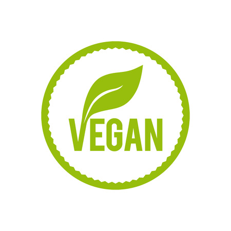 Vegan icon. Vector illustration.のイラスト素材