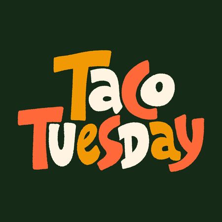 Taco Tuesdayのイラスト素材
