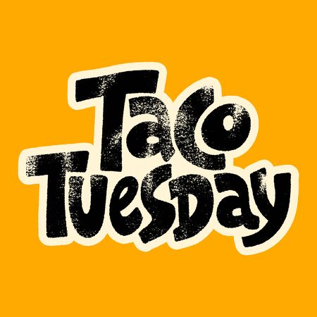 Taco Tuesdayのイラスト素材