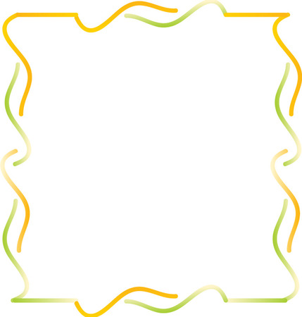 Flat colored border for illustrator elementsのイラスト素材