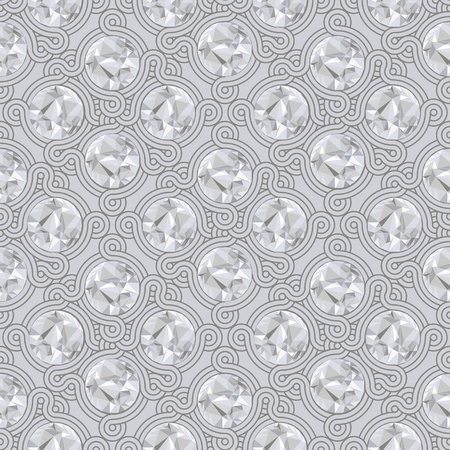 Vintage seamless pattern and background for web and mobile applications in vectorのイラスト素材