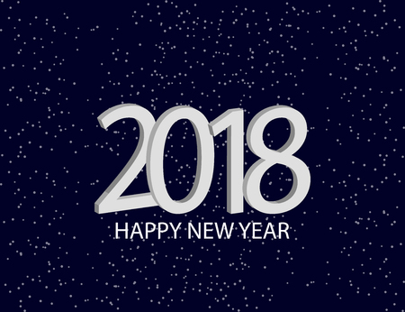 Xmas and New Year holidays design modern greeting card. Flat vector illustration.のイラスト素材