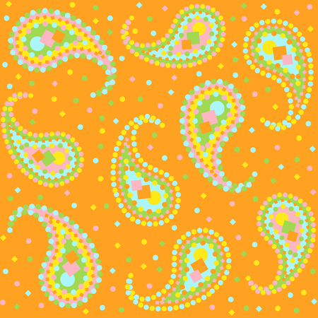 Paisley repeated background for wallpapers, banners and covers in vectorのイラスト素材
