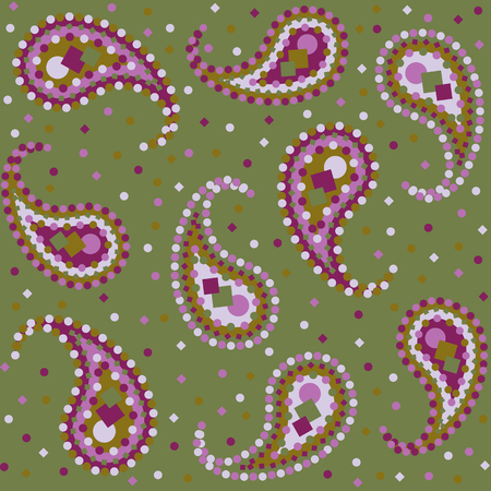 Paisley repeated background for wallpapers, banners and covers in vectorのイラスト素材