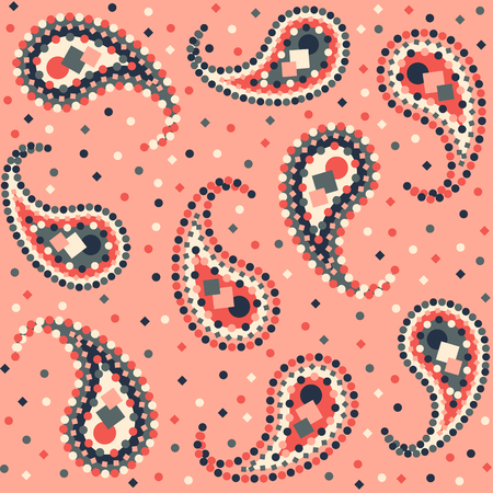 Paisley repeated background for wallpapers, banners and covers in vectorのイラスト素材