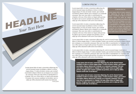 Brochure design layout template vector illustrationのイラスト素材