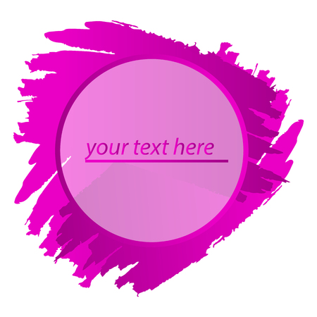 Gold Paint brush strokes on the white Background  Box, frame or background for text. Vector Illustrationのイラスト素材