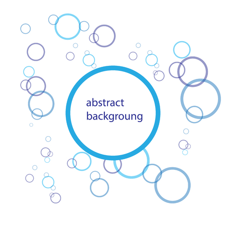 Absract Flat water Bubble Icons Isolated on the white Background. Vector Illustrationのイラスト素材