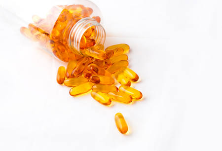 Fish oil capsulesの写真素材